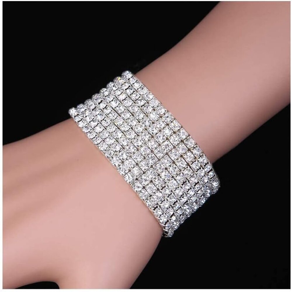 Sparkle Multicolor Rhinestone Stackable Stretch B… - image 6